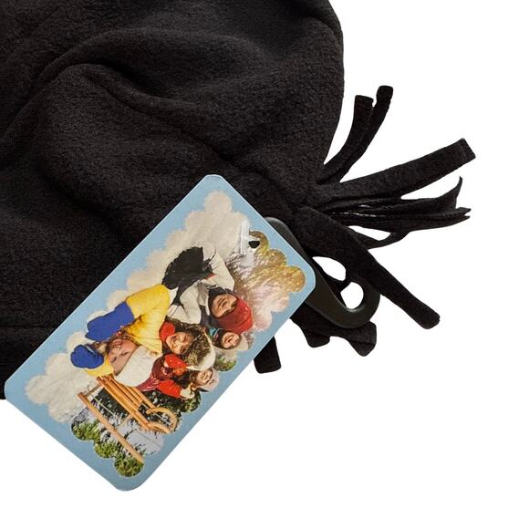 SimpliKids Fleece Sherpa Lined Rocket Kids Winter Hat & Mittens Set 5-7 Years - Picture 6 of 9